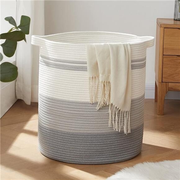 80L Laundry Basket Laundry Hamper Storage Basket with Handles